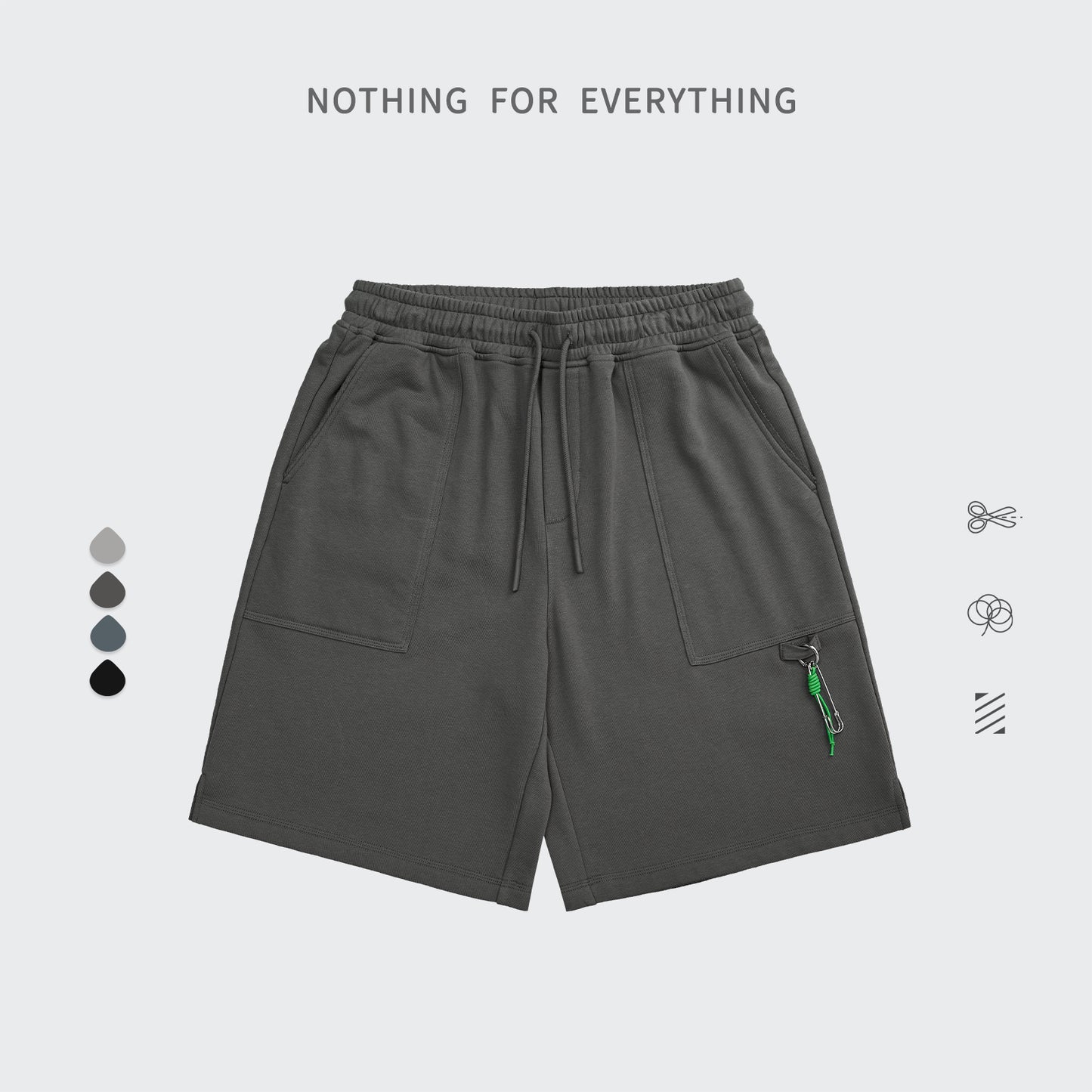 "BUCKLE DECORATION" PANTS