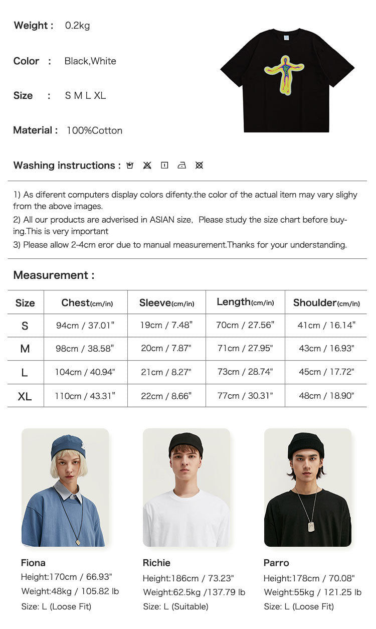 "DYNAMIC CHARACTERS" T-SHIRT