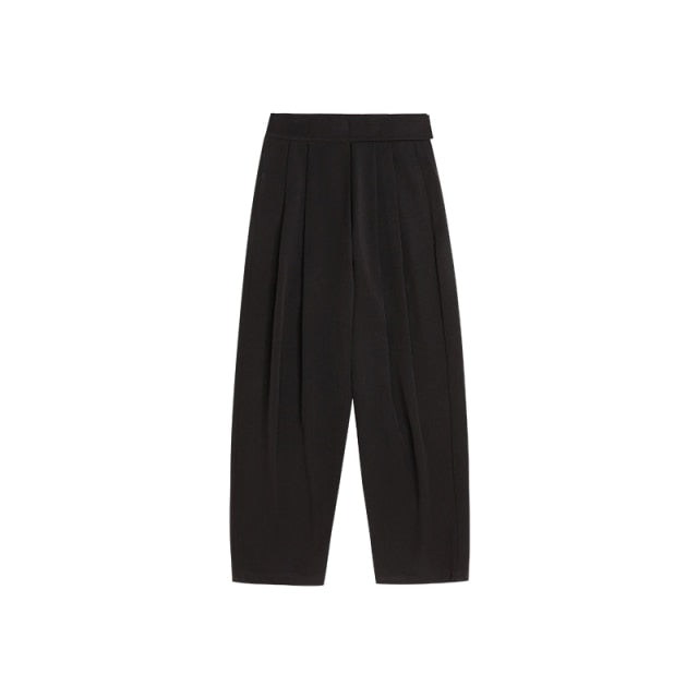 Loose Straight Suit Pants