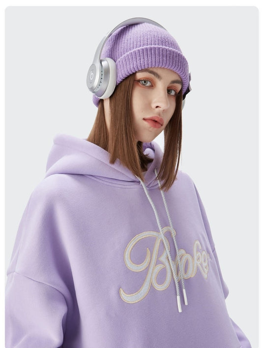 Fleece Couple Embroidery Hoodies