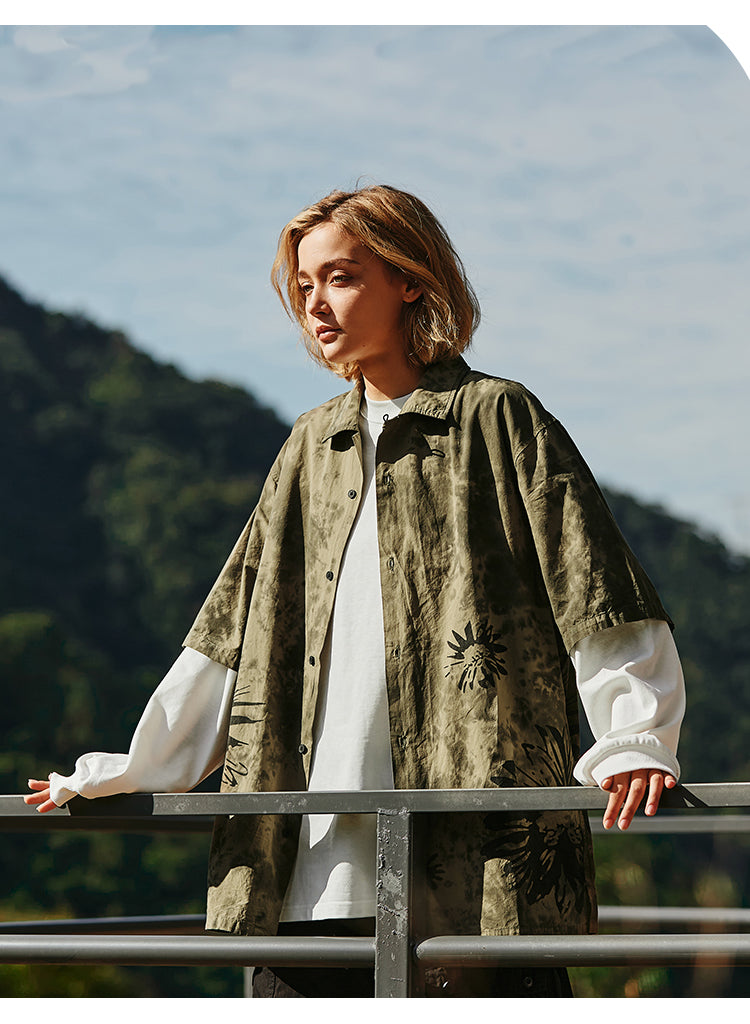 "BOTANITAL PATTERN" T-SHIRT