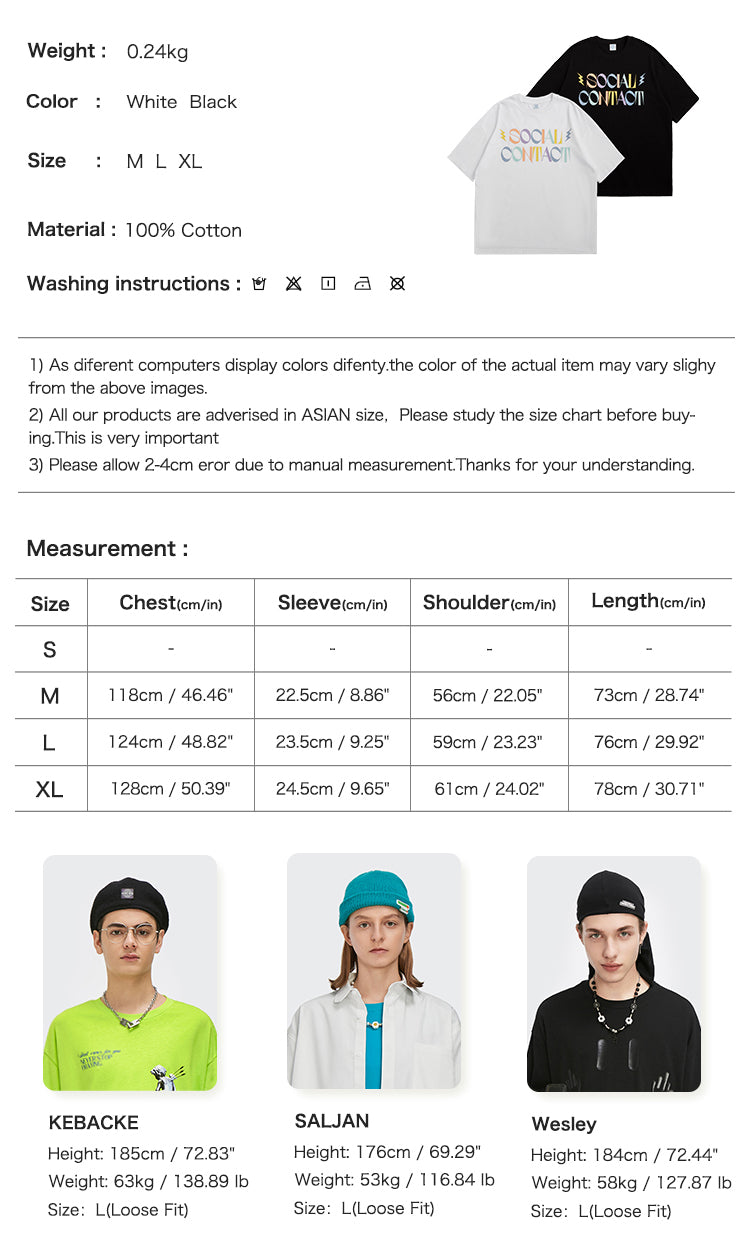 "SOCIAL CONTACT" T-SHIRT