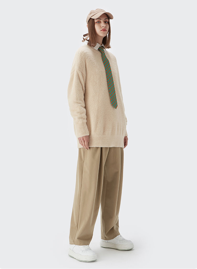 Loose Straight Suit Pants
