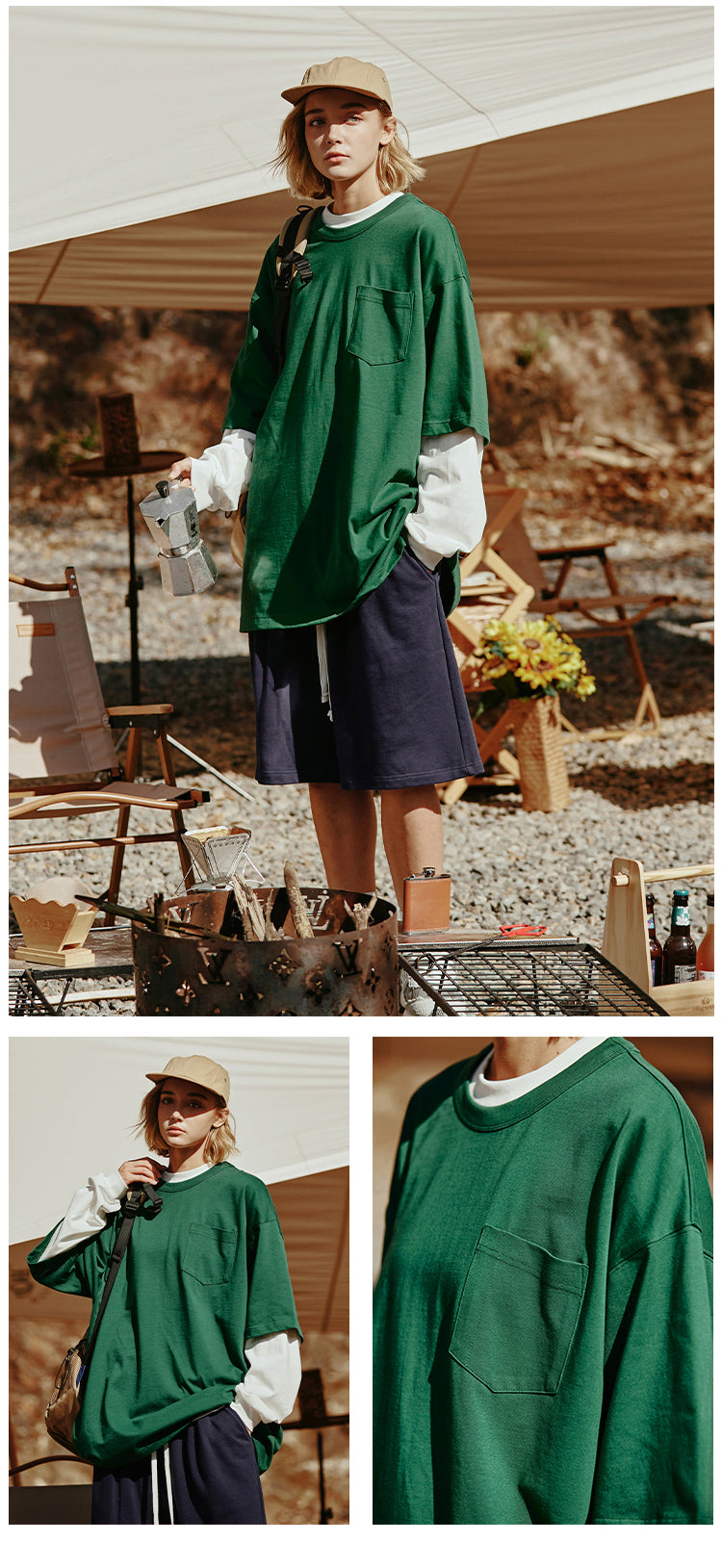 "POCKET DESIGN" T-SHIRT