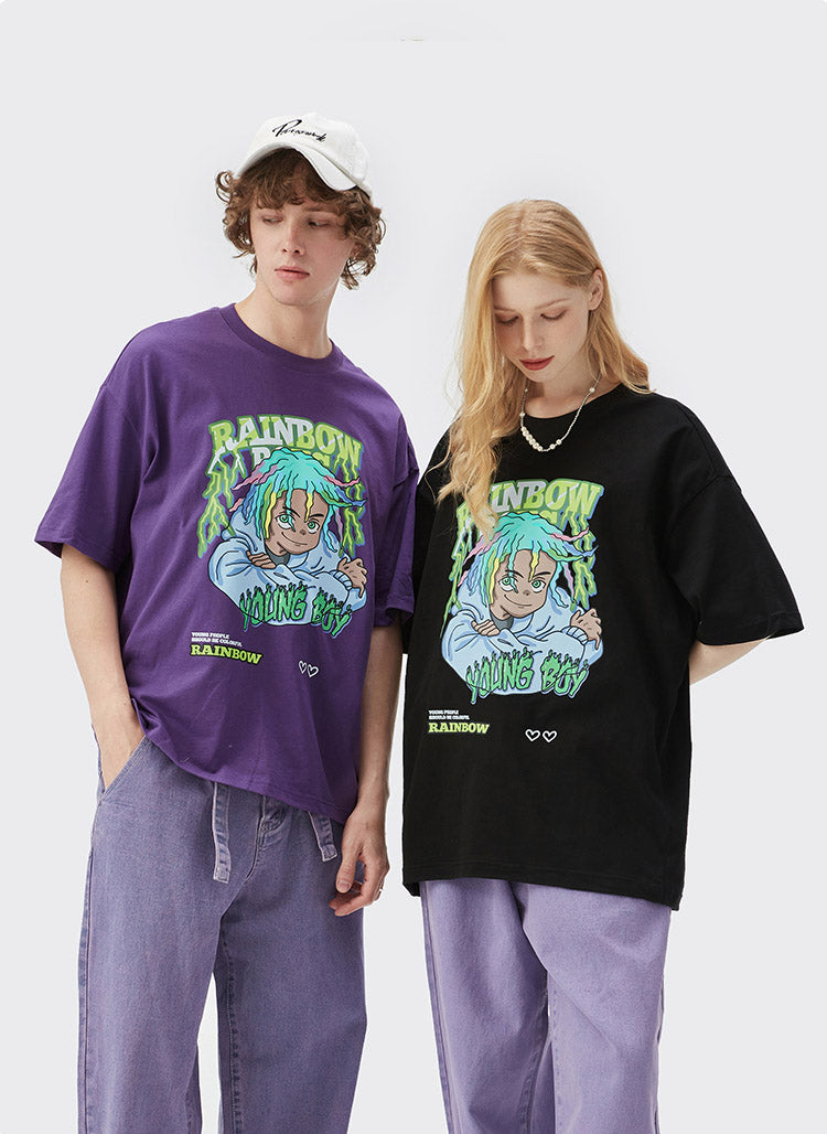 "RAINBOW DOODLE" T-SHIRT