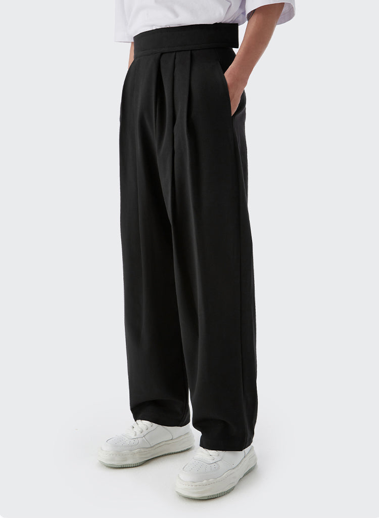 Loose Straight Suit Pants