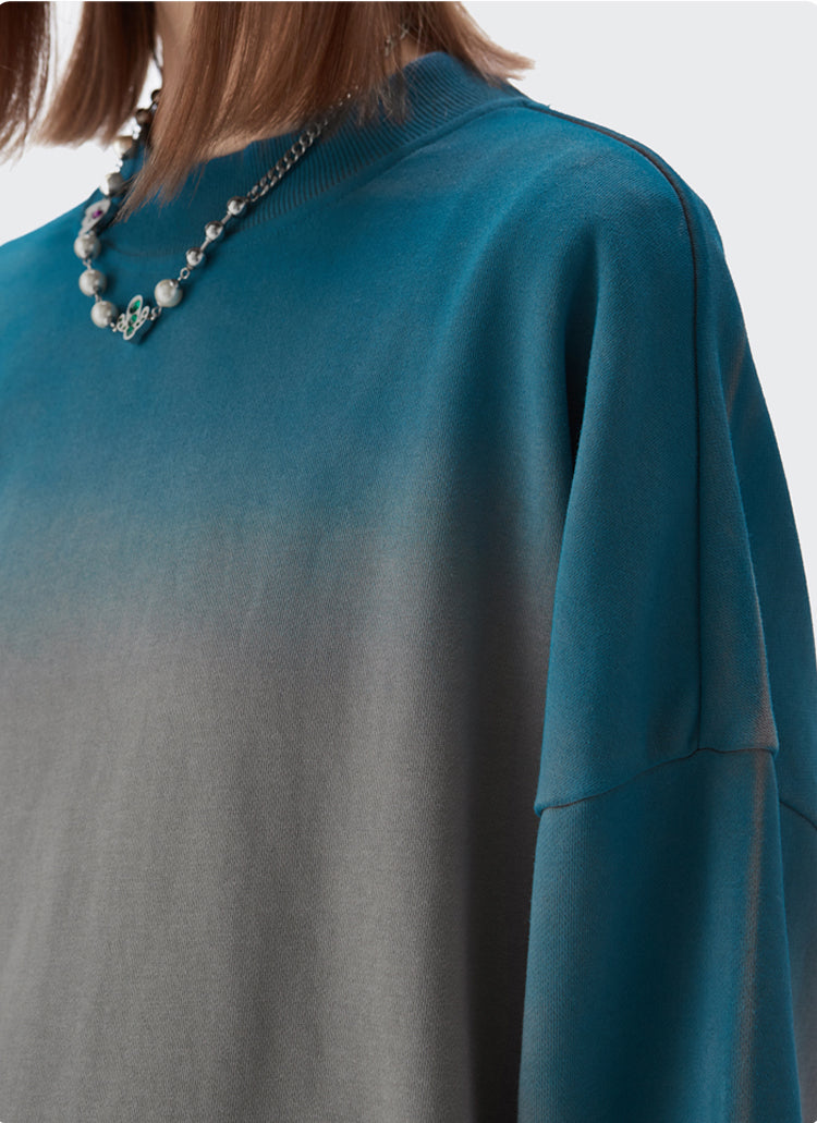 "BLUE-GREEN GRADIENT" HOODIES