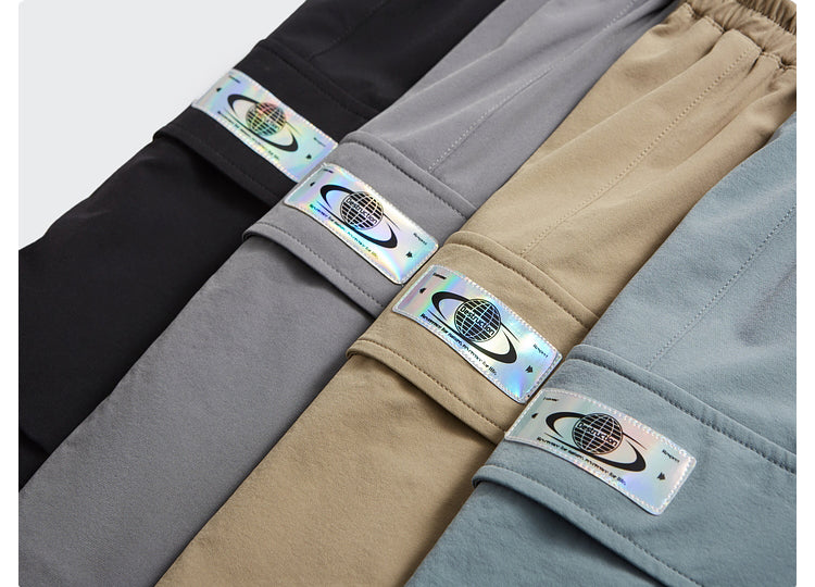 Outdoor Hooded T-shirts  Elastic Waist Shorts  Set