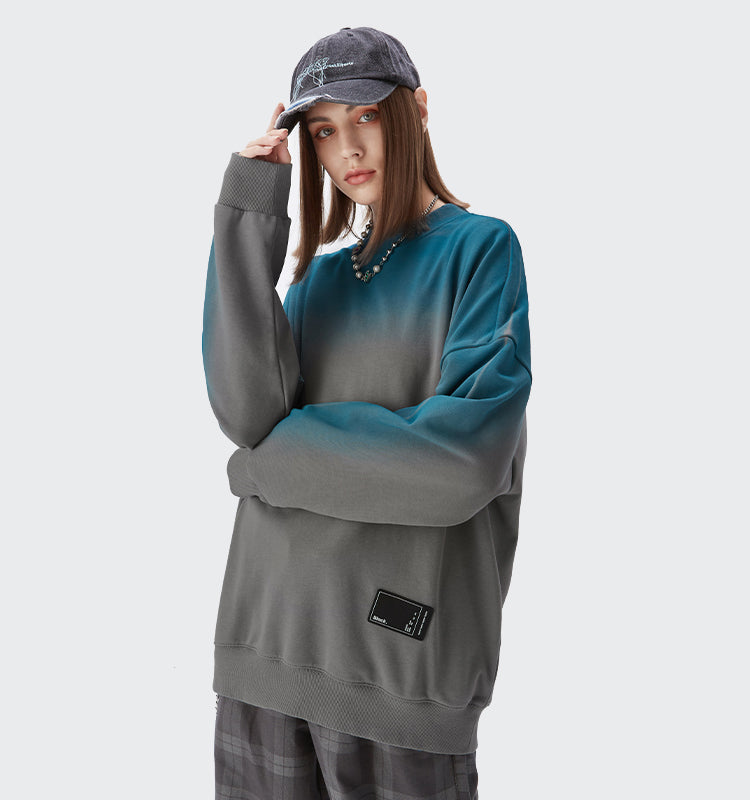 "BLUE-GREEN GRADIENT" HOODIES