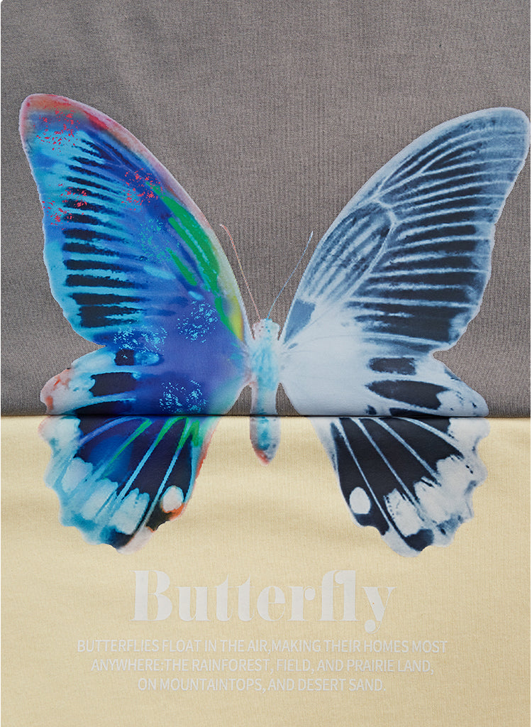 "BUTTERFLY PRINTING " T-SHIRT