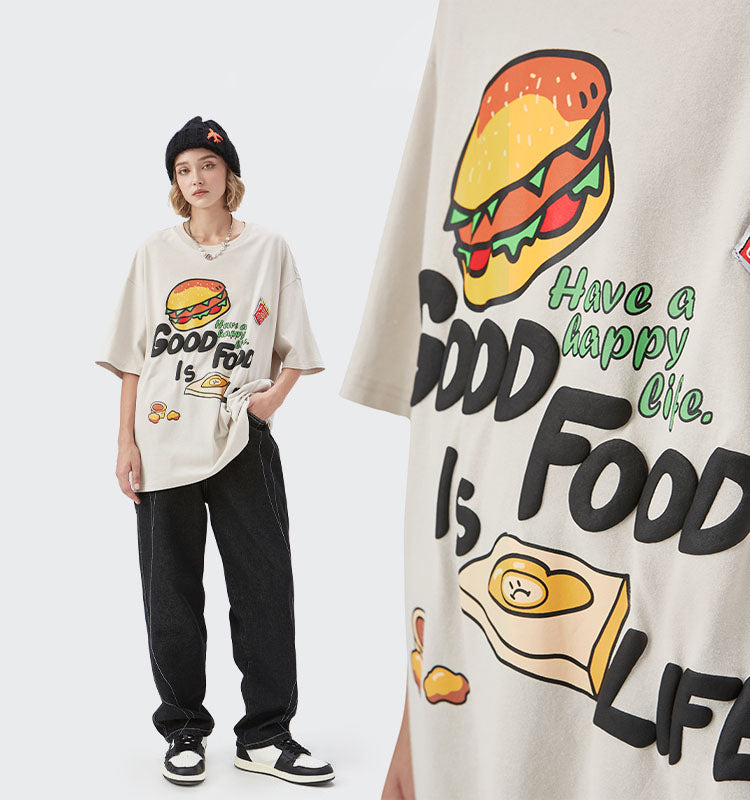 "GOOD FOOD IS LIFE" T-SHIRT