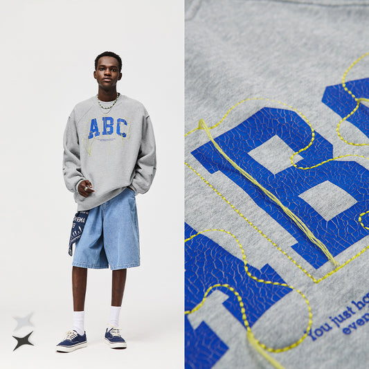 "EMBROIDERED" SWEATSHIRT