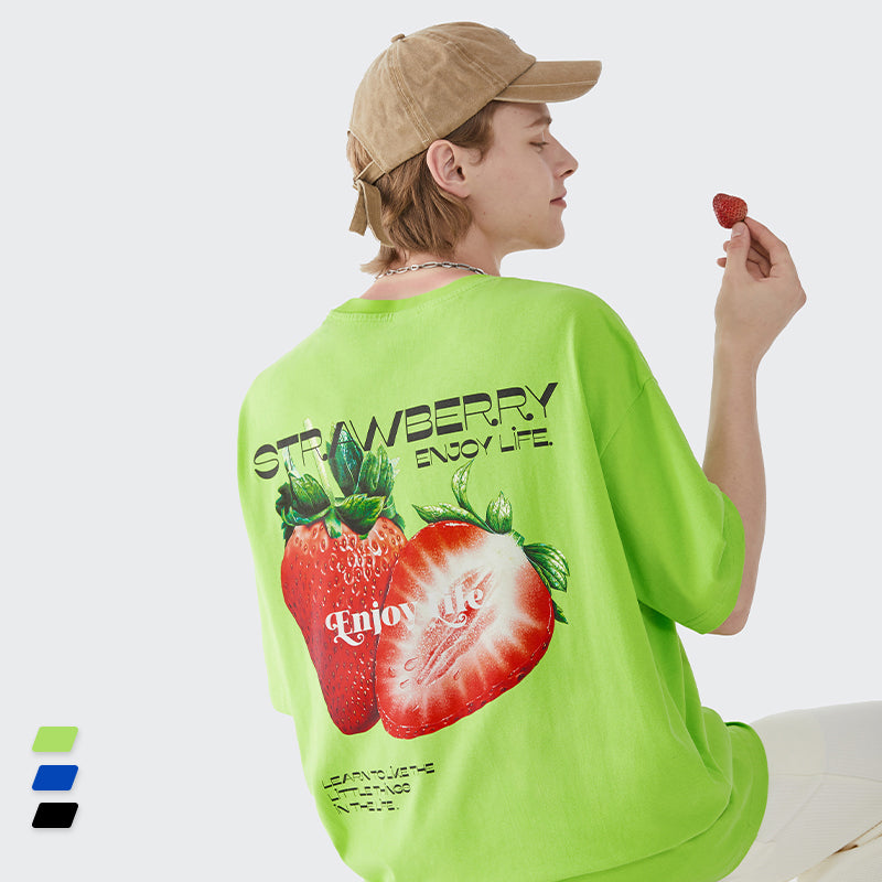 "STRAWBERRY PAINTNG" T-SHIRT