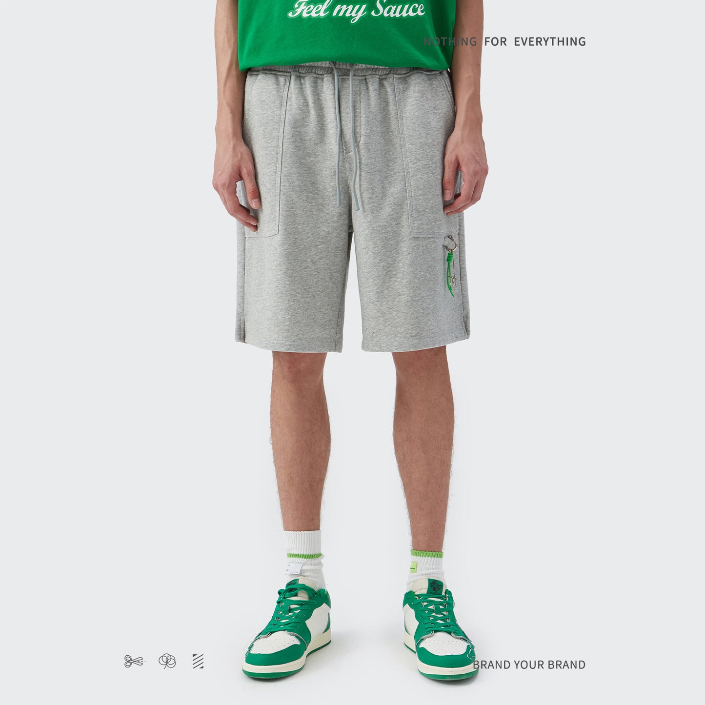 "BUCKLE DECORATION" PANTS