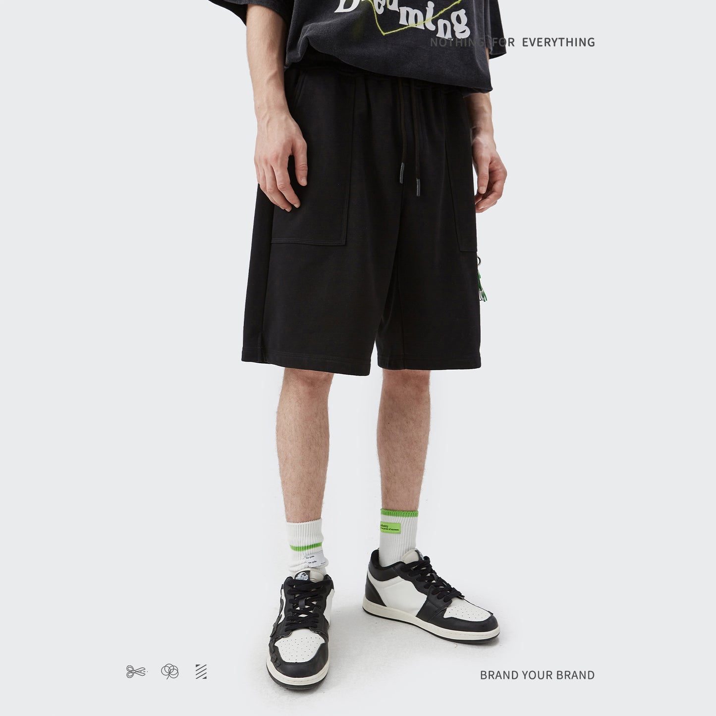 "BUCKLE DECORATION" PANTS