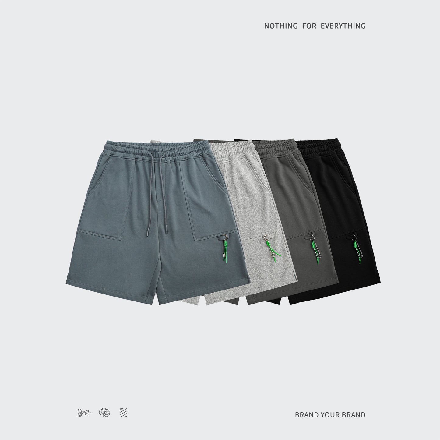 "BUCKLE DECORATION" PANTS