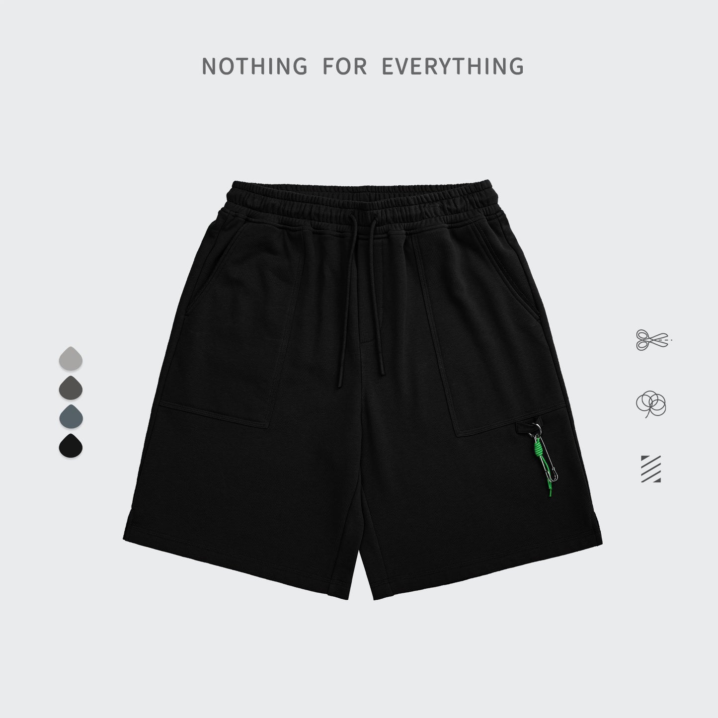 "BUCKLE DECORATION" PANTS