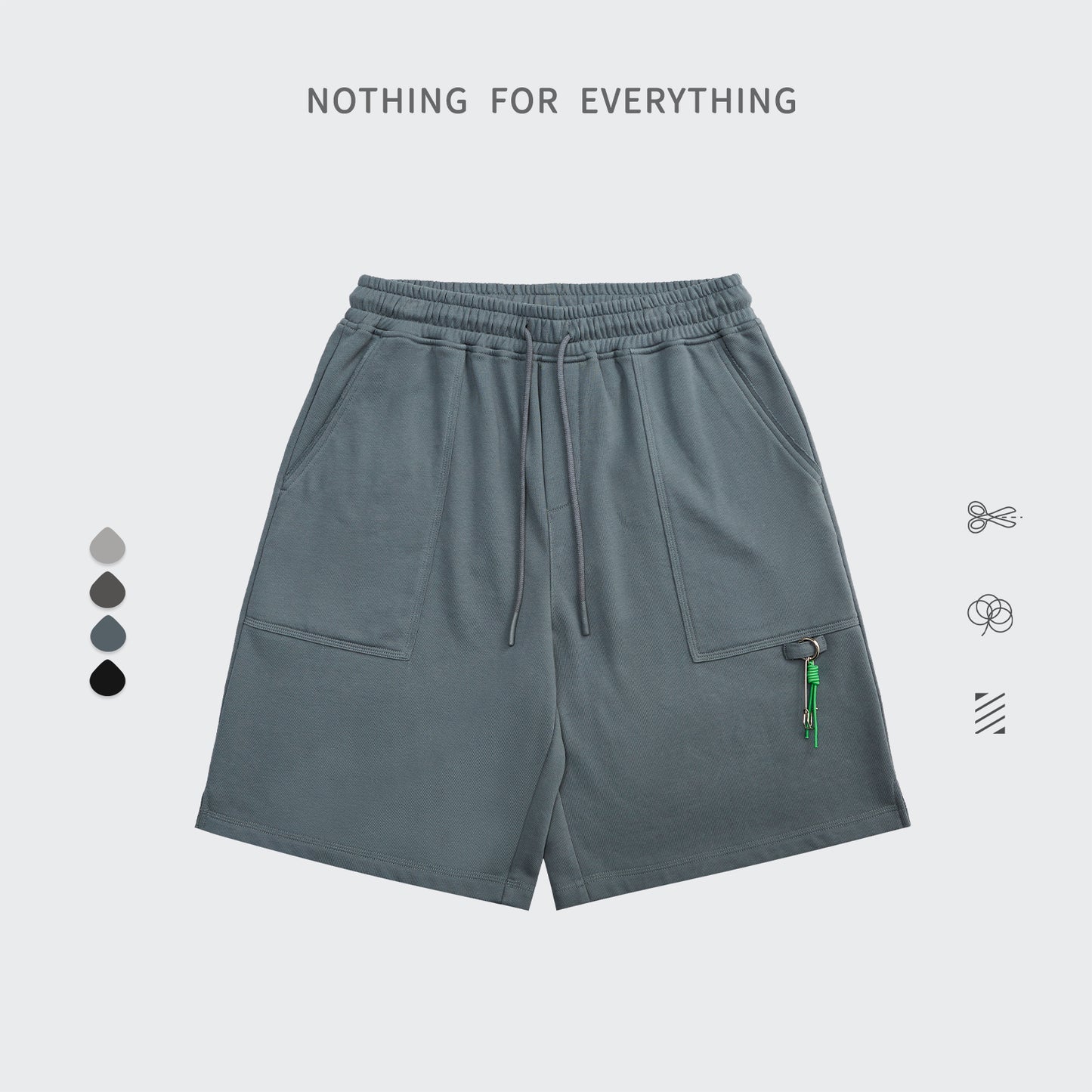 "BUCKLE DECORATION" PANTS