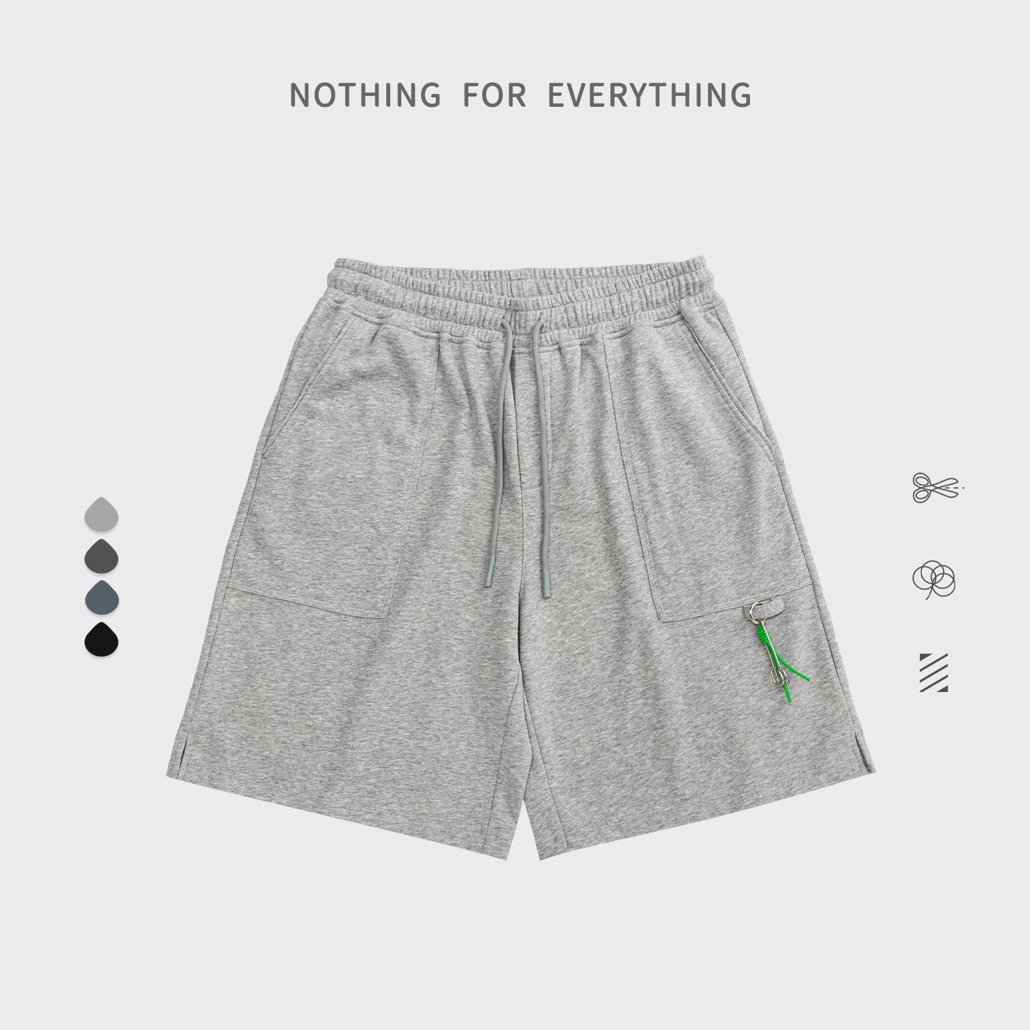 "BUCKLE DECORATION" PANTS