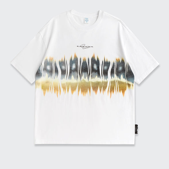 "RIPPLE PRINT" T-SHIRT