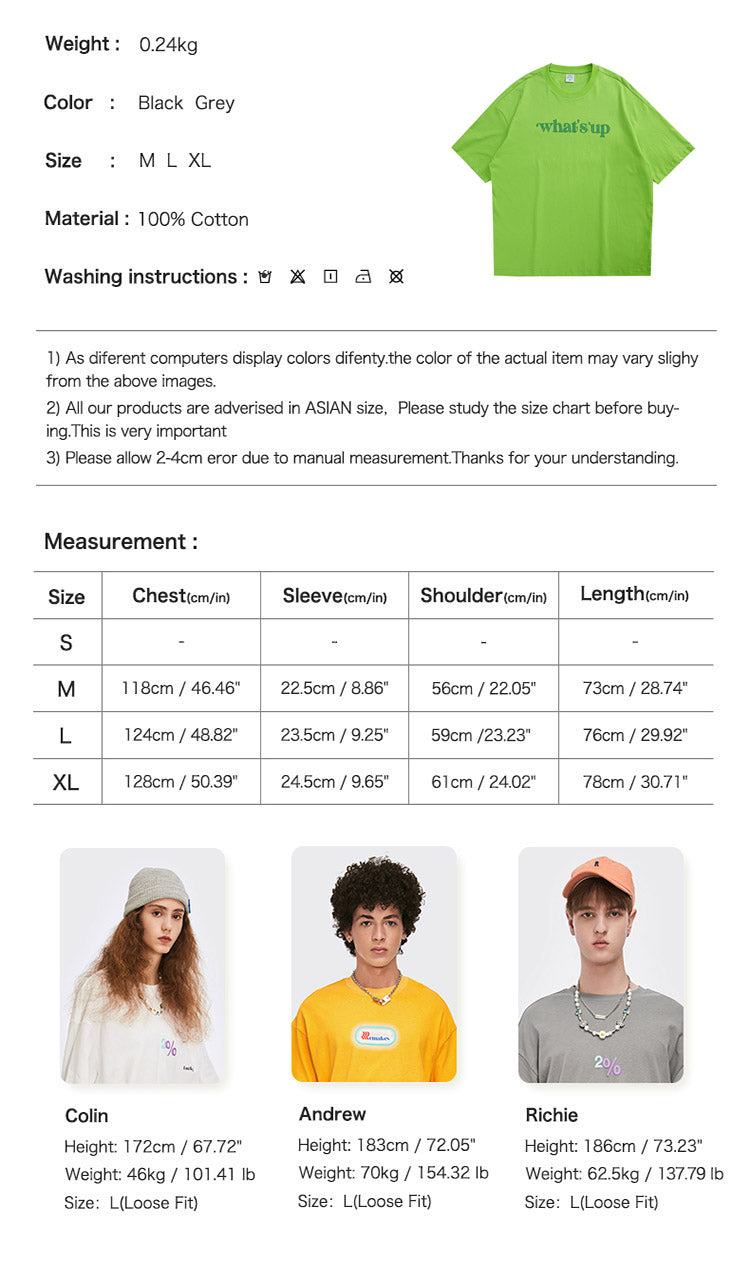 "WHAT'S  UP" T-SHIRT