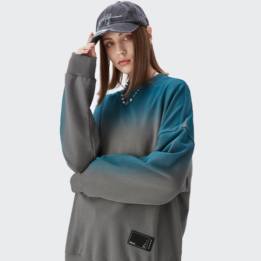 "BLUE-GREEN GRADIENT" HOODIES