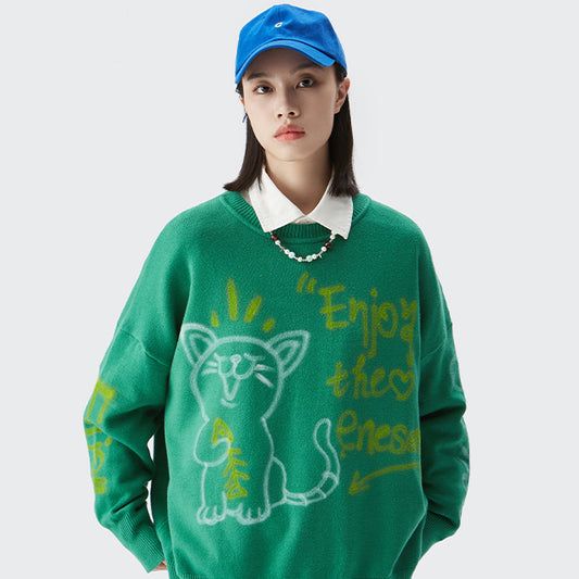 Cute Graffiti Knitted Sweaters