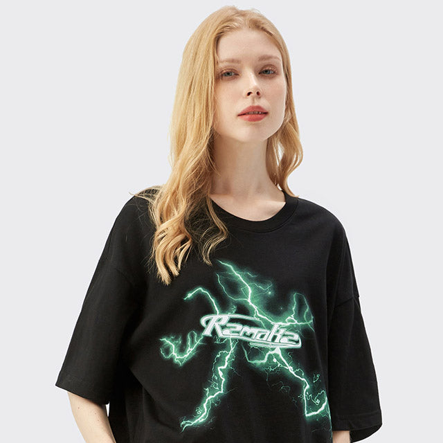 "LIGHTING PRINTING" T-SHIRT