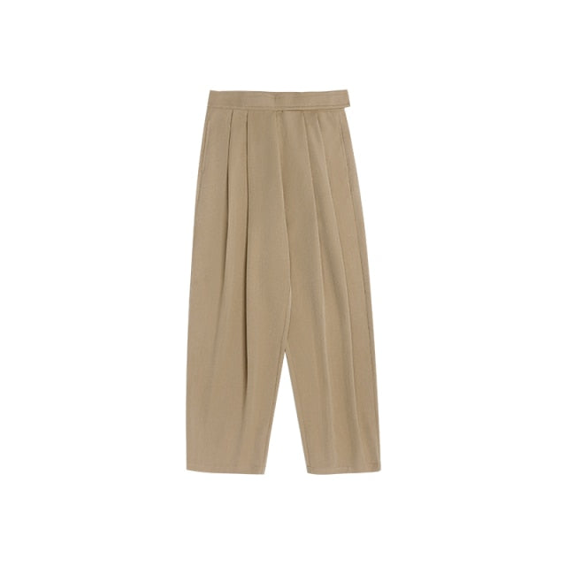 Loose Straight Suit Pants
