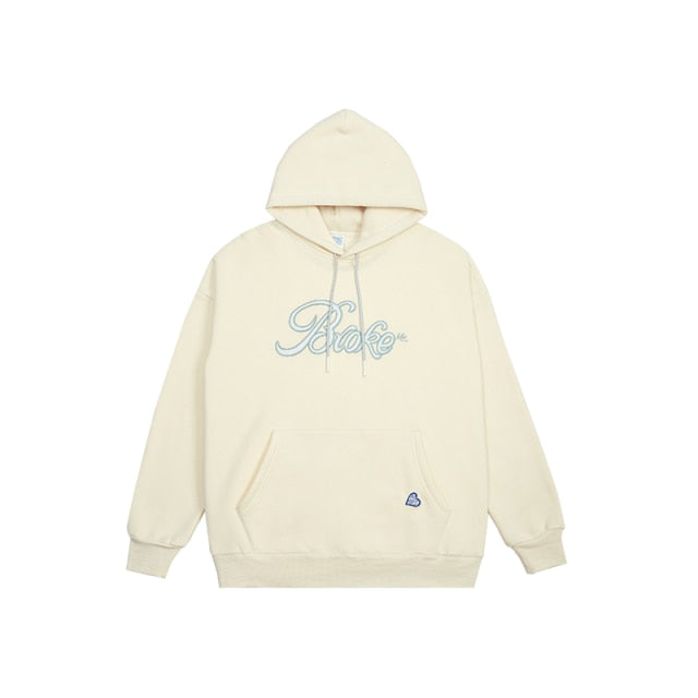 Fleece Couple Embroidery Hoodies