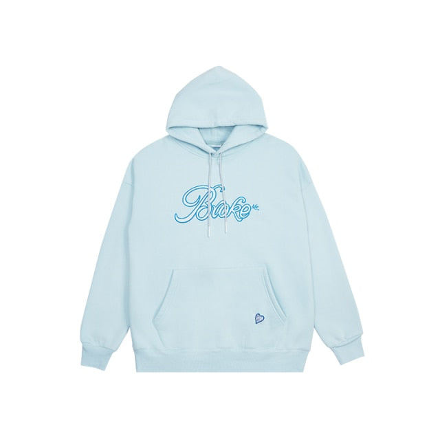 Fleece Couple Embroidery Hoodies