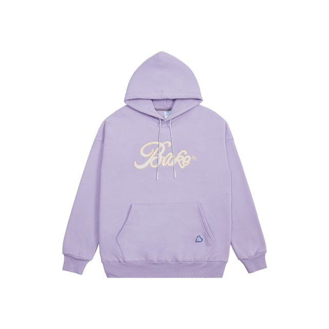 Fleece Couple Embroidery Hoodies