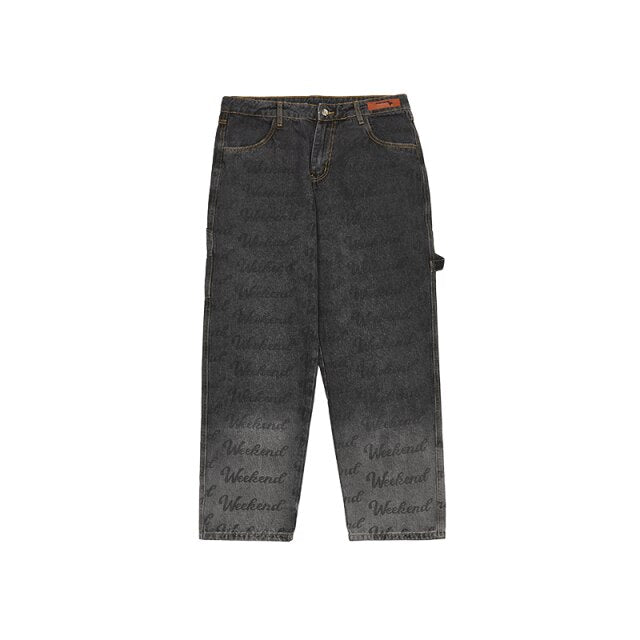 Gradual Change Print Jeans