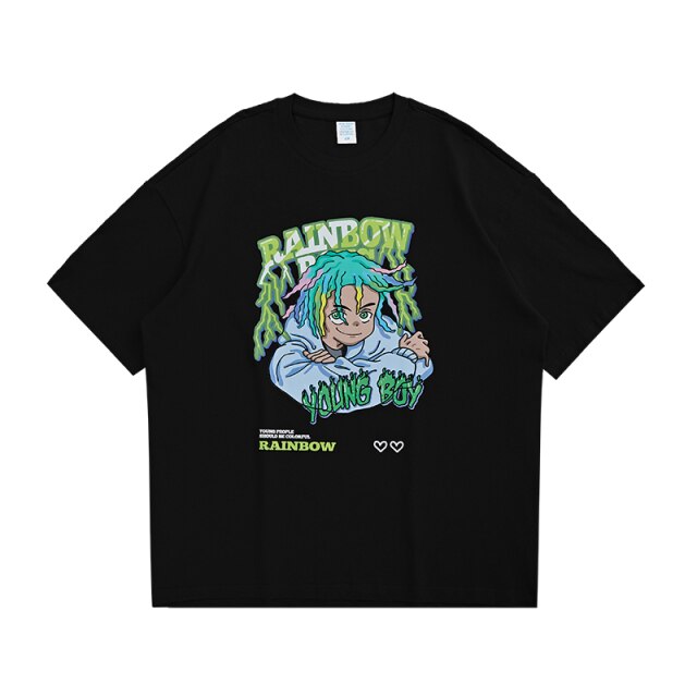 "RAINBOW DOODLE" T-SHIRT