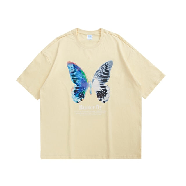 "BUTTERFLY PRINTING " T-SHIRT