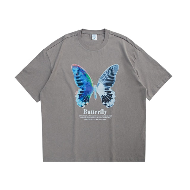 "BUTTERFLY PRINTING " T-SHIRT