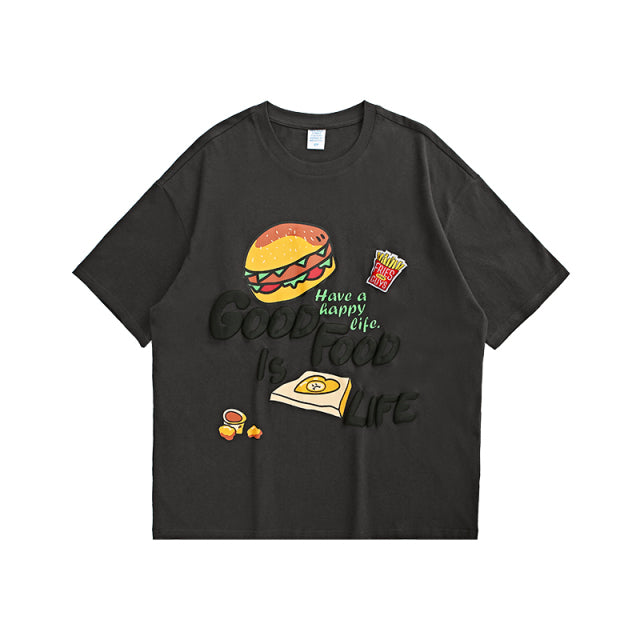 "GOOD FOOD IS LIFE" T-SHIRT