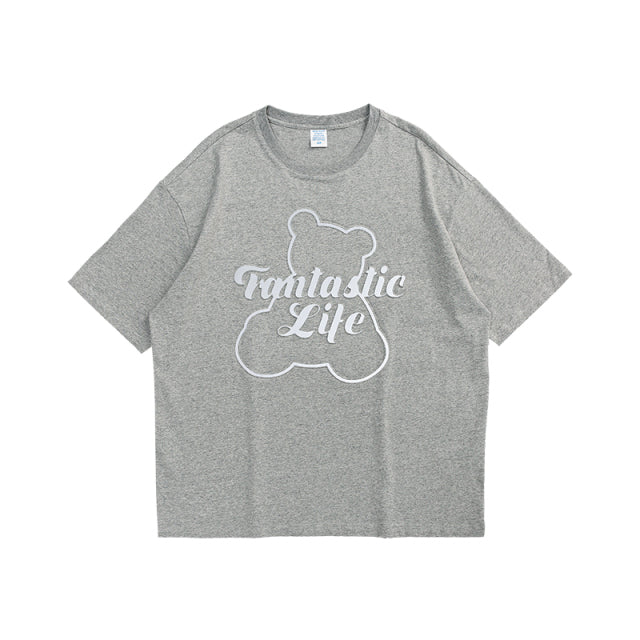 "LETTER T-SHIRT BEAR PRINTING" T-SHIRT
