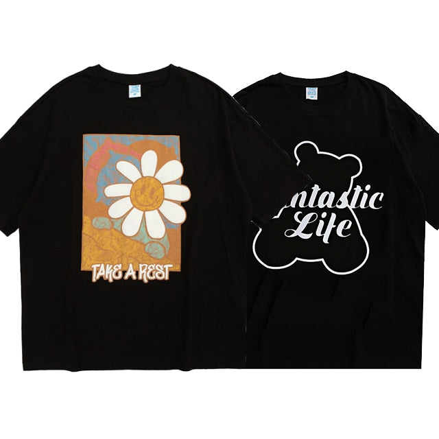 "REST" AND "LIFE" T-SHIRT